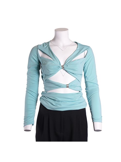 MAGLIA DETTAGLIO SCOLLO VERDE ACQUA  BABYLON DONNA a/i BABYLON | E00569VERDE ACQUA